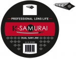 Pjovimo valas K-SAMURAI PROFFI. 3.0 mm x 15 m dvigubą-pjūklas. Supakuotas į blisterį.